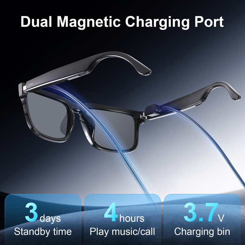 Magnetic Case Smart - Smart Bluetooth Audio Glasses Stylish HD