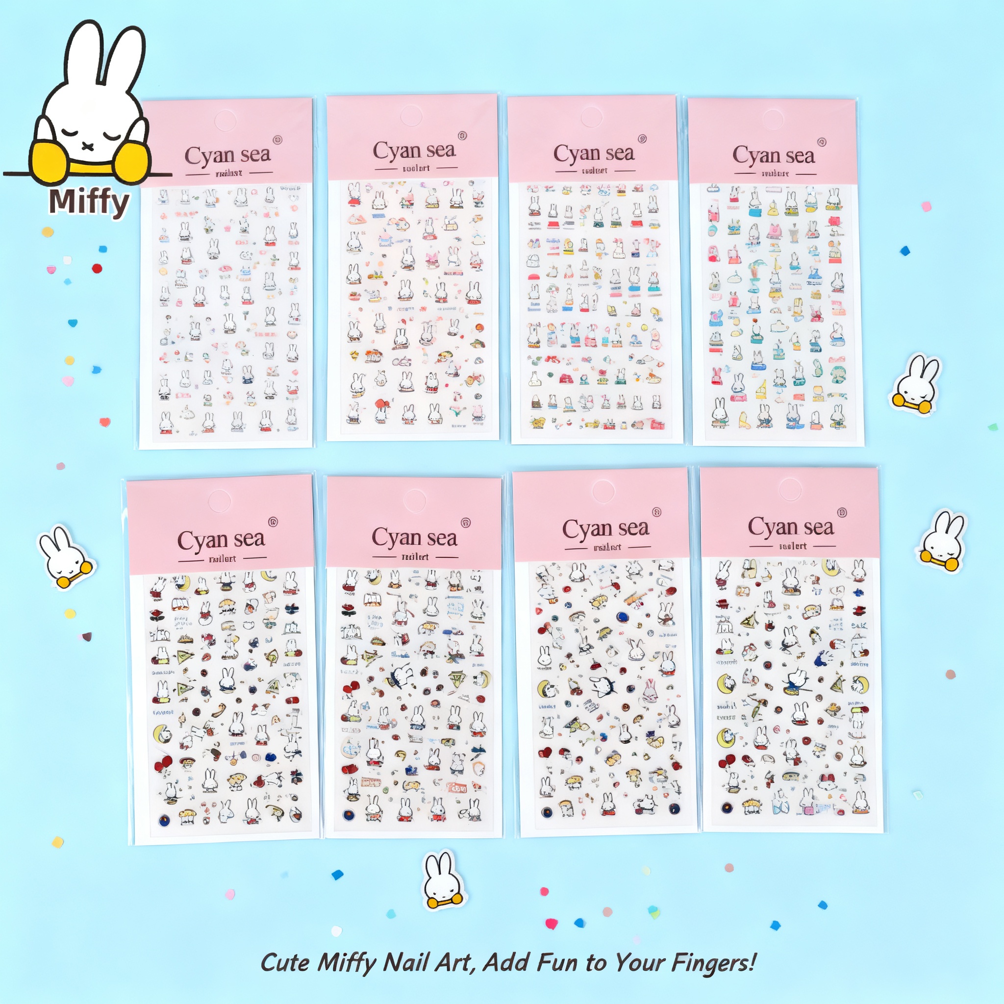 Fire Tablet Accessories - Cute Miffy Rabbit Kawaii Cartoon Nail