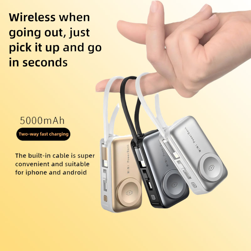 Wired Earphone Lightning - Mini Wireless Power Three-in-one Watch Headphone