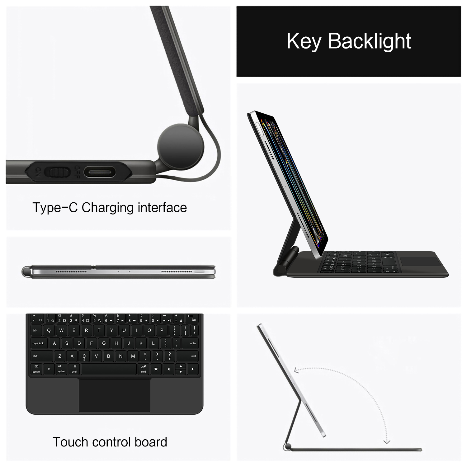 AJIUYU Magic Keyboard Folio Fo - Magnetic Case Smart 评论和价格