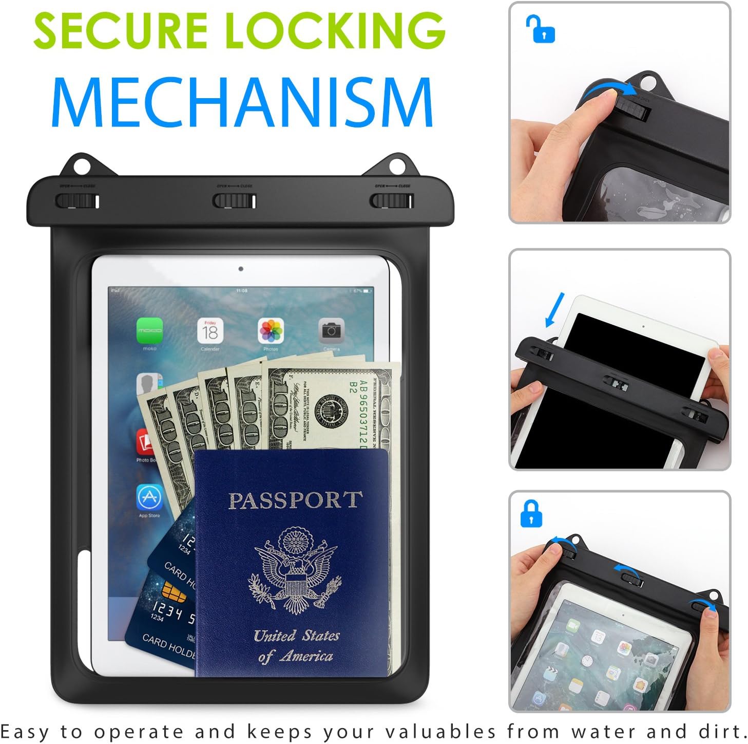 MoKo Waterproof Tablet Case Ta - Tablet Accessories Samsung 评论和价格