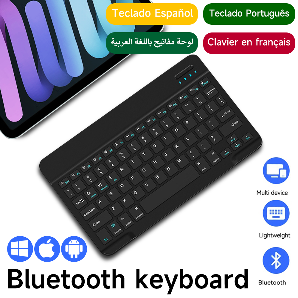 Bluetooth Keyboard for IOS And - Tablet Accessories Samsung 评论和价格