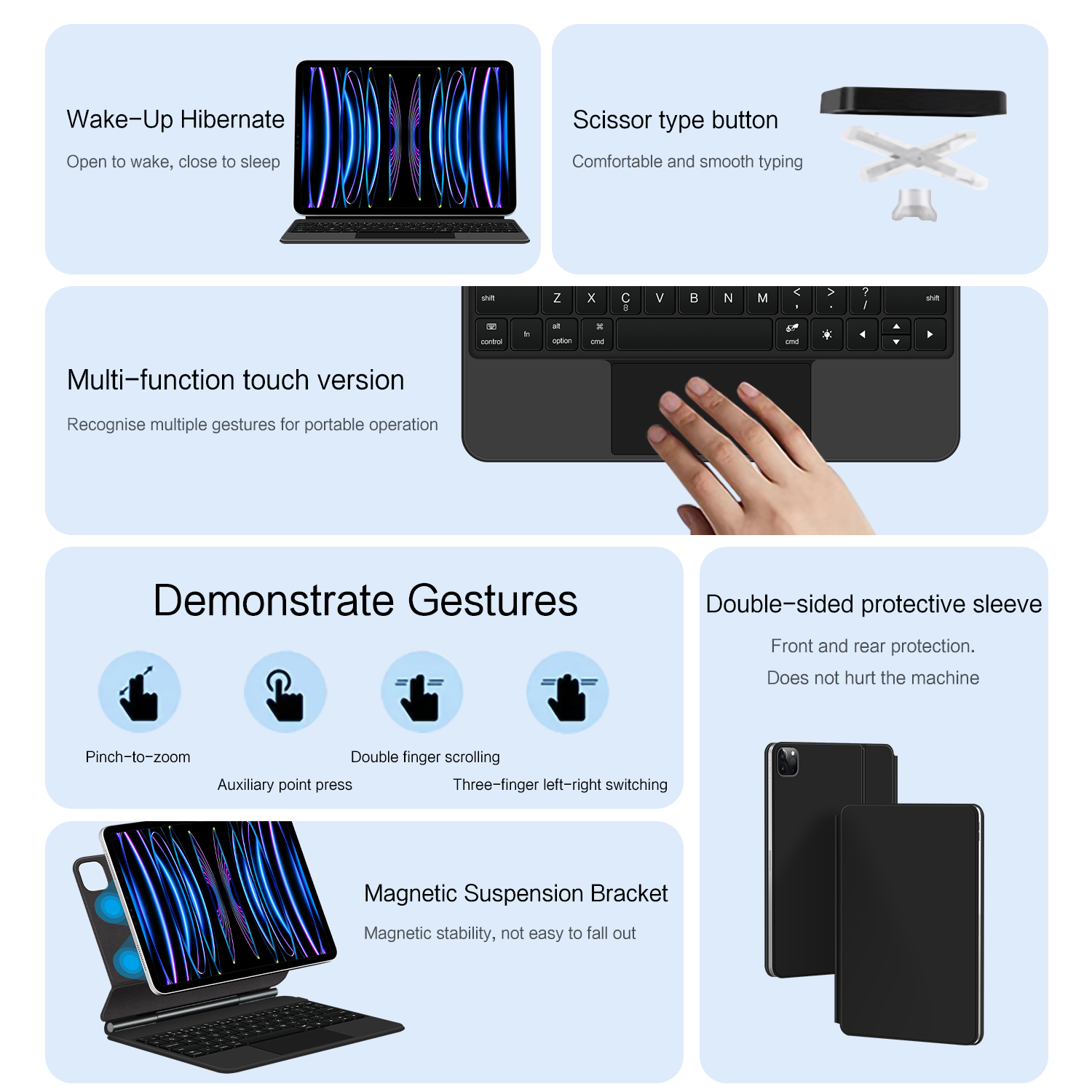 Magic Backlight Keyboard Folio - Magnetic Case Smart 评论和价格