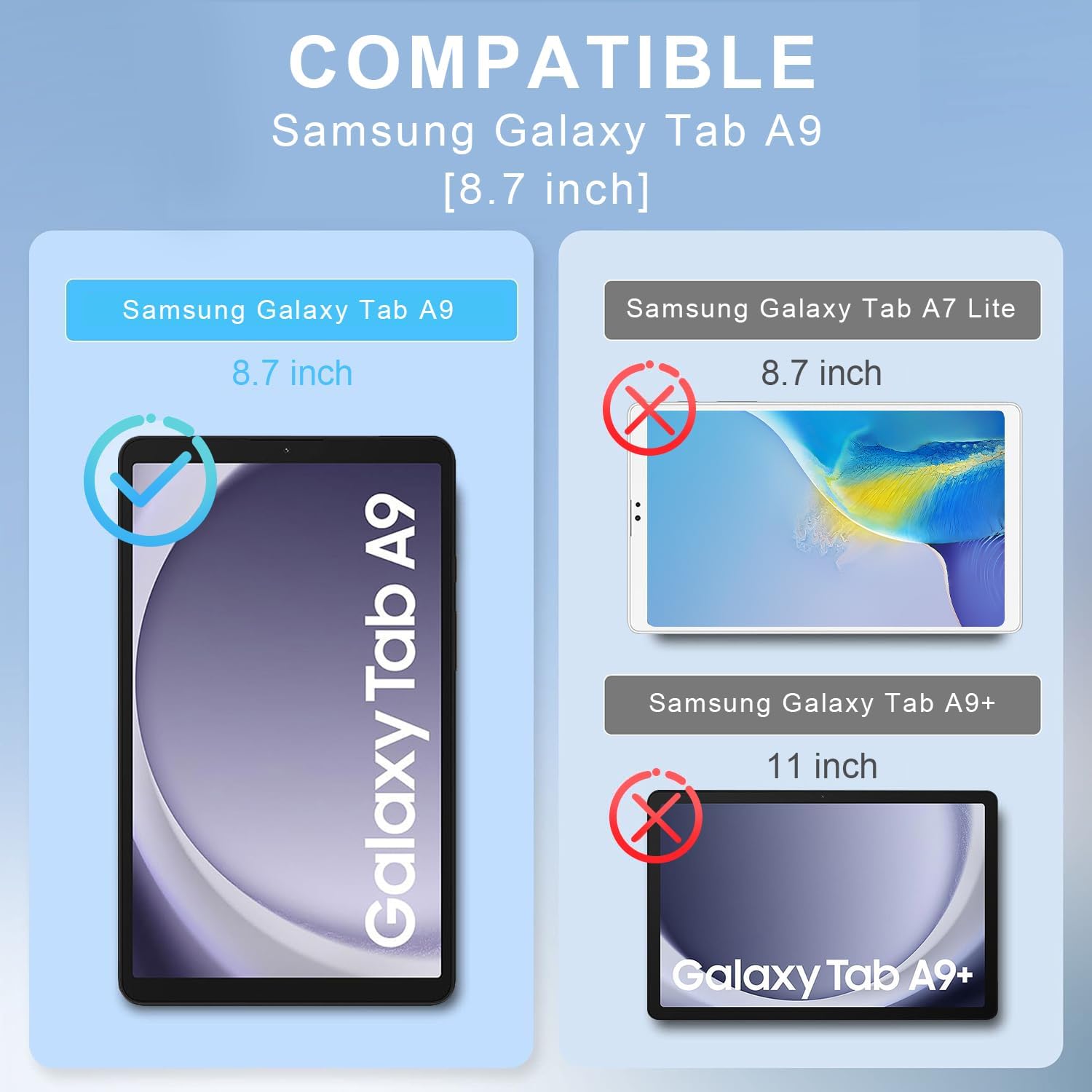 For Samsung Galaxy Tab A9 SM-X - Cheap Tablet Accessories 评论和价格