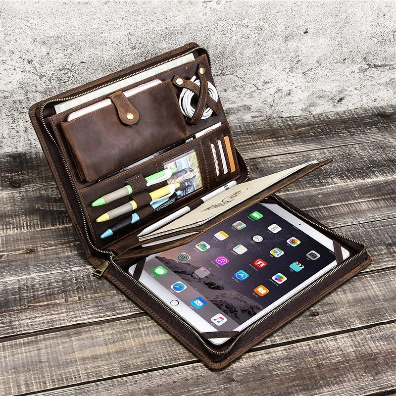 Leather Tablet Storage Bag for - Tablet Tech Accessories 评论和价格