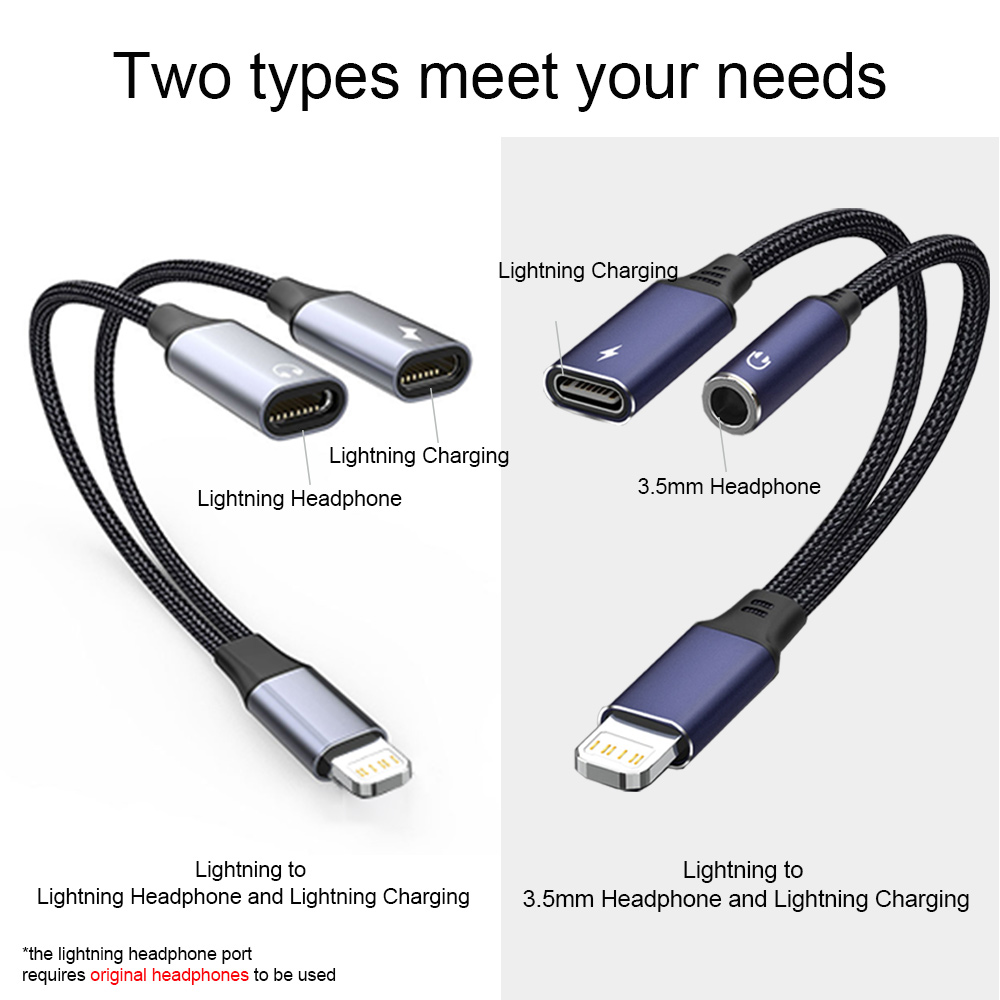 Lightning To 3 5 MM Jack AUX C - Wired Earphone Lightning 评论和价格