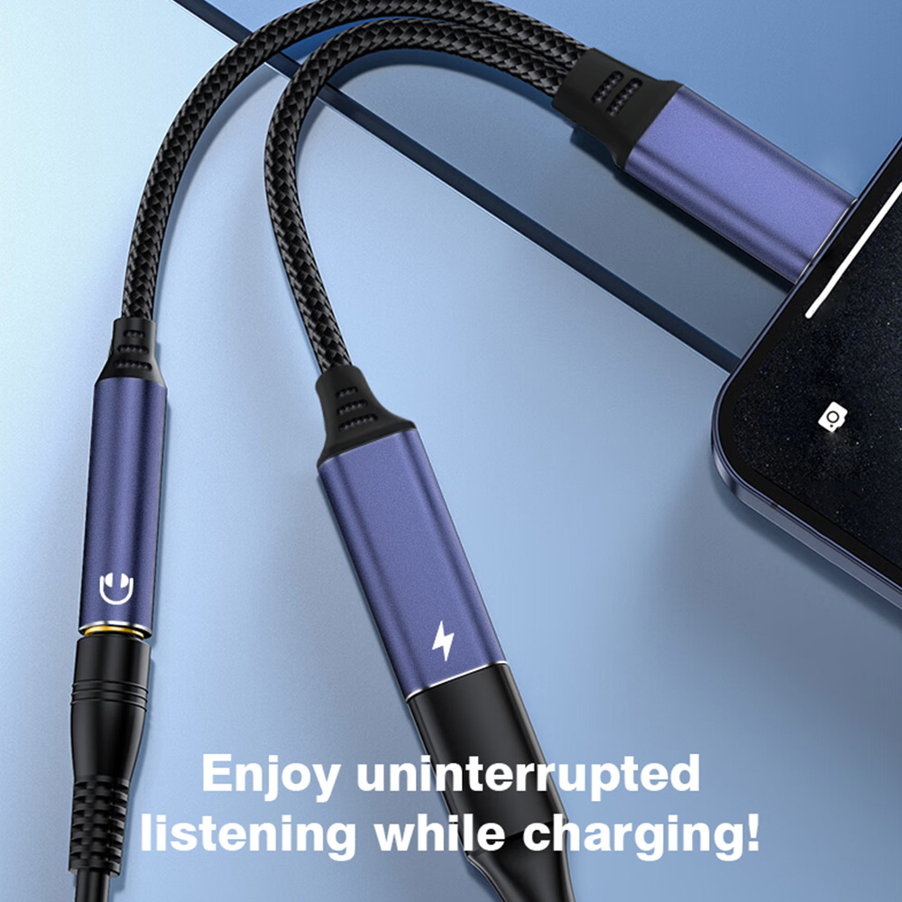 Lightning To 3 5 MM Jack AUX C - Wired Earphone Lightning 评论和价格