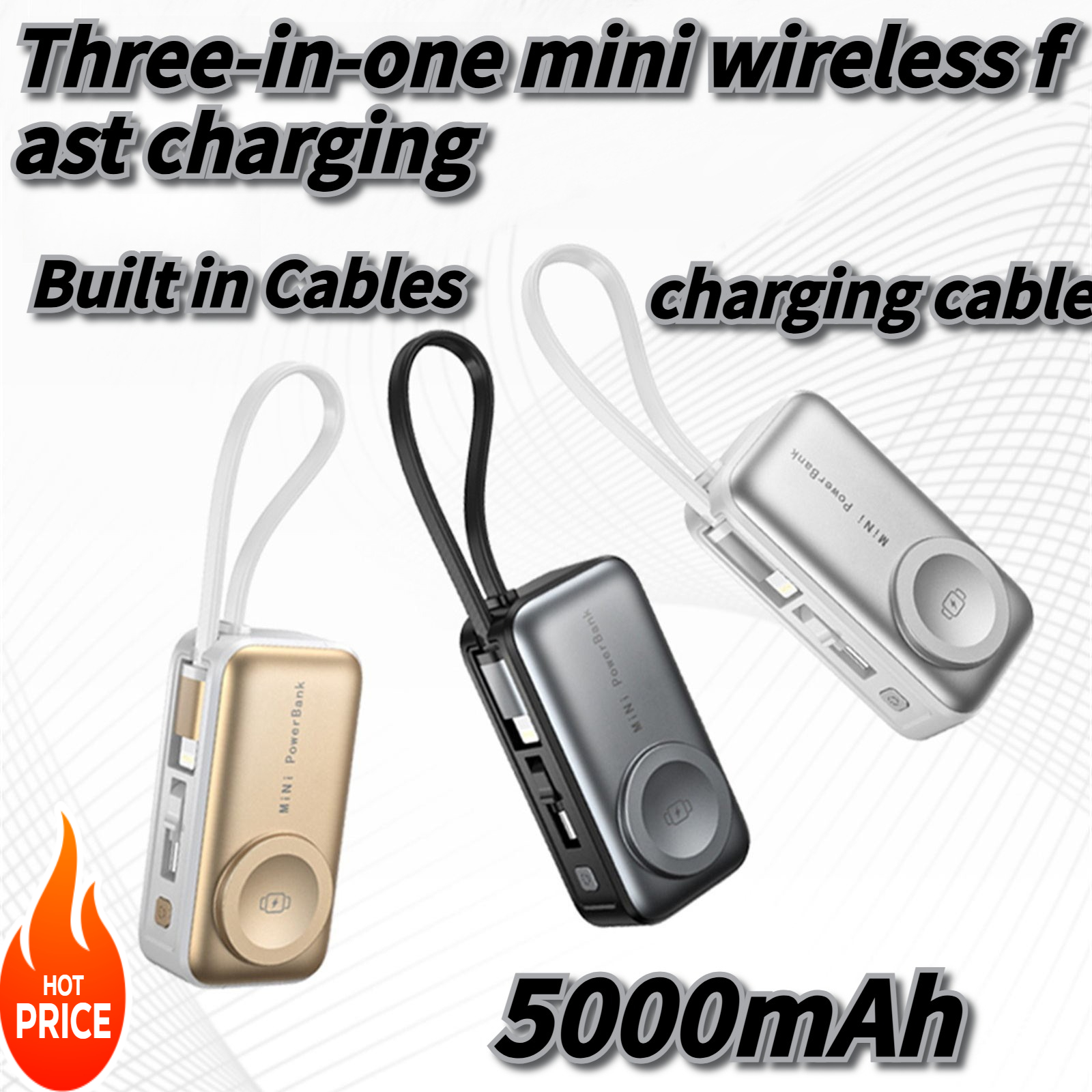Mini Wireless Power Three-in-o - Wired Earphone Lightning 评论和价格