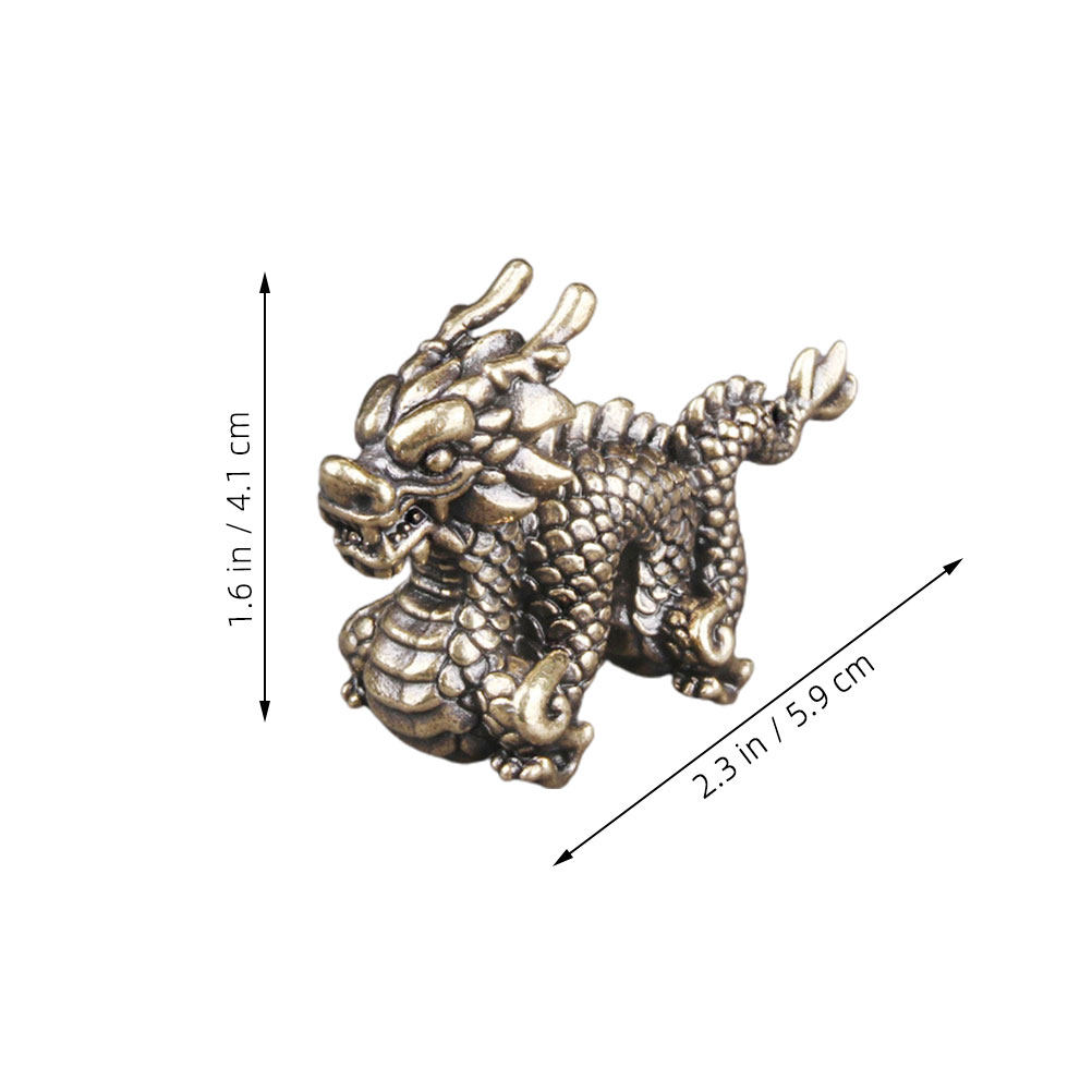 Dragon Table Decor Brass Statu - Office Table Accessories Unique 评论和价格