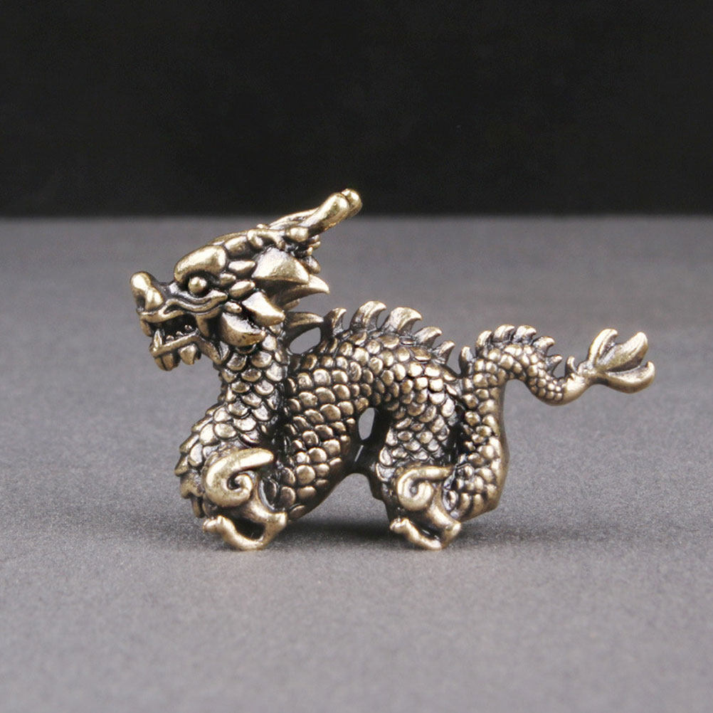 Dragon Table Decor Brass Statu - Office Table Accessories Unique 评论和价格